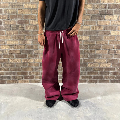 BURGUNDY RED "VIRA" SWEATS
